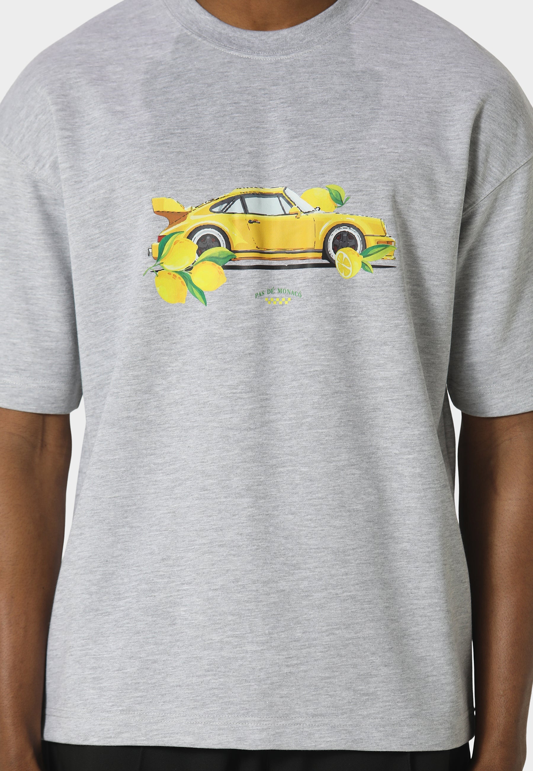 Pas De Monaco Lemond Marl Grey T-Shirt
